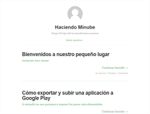 Tablet Screenshot of haciendo.minube.com